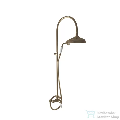 Bugnatese OXFORD zuhanyrendszer 20 cm-es fejzuhannyal,zuhanyszettel,bronz 6336CBR