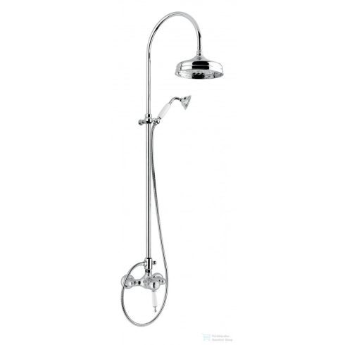 Bugnatese OXFORD zuhanyrendszer 20 cm-es fejzuhannyal,zuhanyszettel,króm 6336CCR