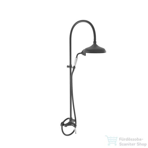 Bugnatese OXFORD zuhanyrendszer 20 cm-es fejzuhannyal,zuhanyszettel,matt fekete 6336CNE