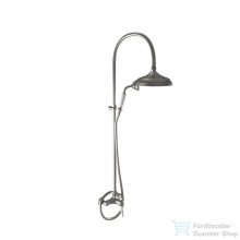   Bugnatese OXFORD zuhanyrendszer 20 cm-es fejzuhannyal,zuhanyszettel,szálcsiszolt nikkel 6336CNS