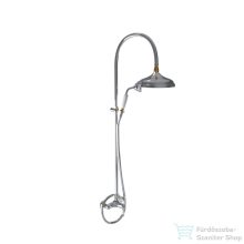   Bugnatese OXFORD termosztátos zuhanyrendszer 20 cm-es fejzuhannyal,zuhanyszettel,króm/arany 6337CCRDO