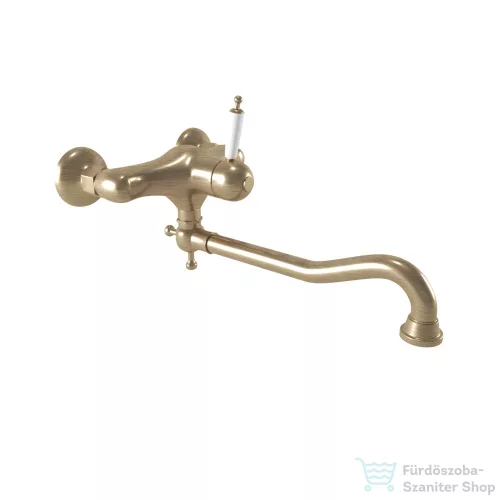Bugnatese Oxford fali mosogató csaptelep leeresztő nélkül,bronz 6340BR