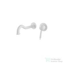   Bugnatese OXFORD Fali mosdócsaptelep 19 cm-es kifolyóval  matt fehér színben 6345BI