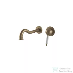   Bugnatese OXFORD Fali mosdócsaptelep 19 cm-es kifolyóval  matt bronz színben, leeresztő nélkül,  6345BO