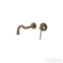   Bugnatese OXFORD Fali mosdócsaptelep 19 cm-es kifolyóval bronz színben, leeresztő nélkül,  6345BR