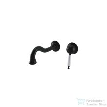   Bugnatese OXFORD Fali mosdócsaptelep 19 cm-es kifolyóval  matt fekete színben 6345NE