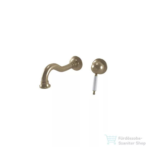 Bugnatese OXFORD falsík alatti mosdócsaptelep 19 cm-es kifolyóval,click-clack leeresztővel,bronz 6345SCBR