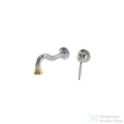 Bugnatese OXFORD falsík alatti mosdócsaptelep 19 cm-es kifolyóval,click-clack leeresztővel,króm/arany 6345SCCRDO