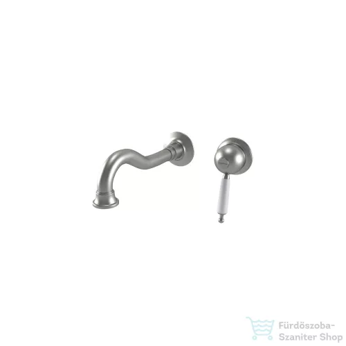 Bugnatese OXFORD falsík alatti mosdócsaptelep 19 cm-es kifolyóval,click-clack leeresztővel,szálcsiszolt nikkel 6345SCNS