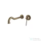 Bugnatese OXFORD Fali mosdócsaptelep 23 cm-es kifolyóval matt bronz színben, leeresztő nélkül,  6346BO