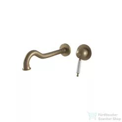  Bugnatese OXFORD Fali mosdócsaptelep 23 cm-es kifolyóval matt bronz színben, leeresztő nélkül,  6346BO