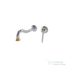   Bugnatese OXFORD falsík alatti mosdó csaptelep 23 cm-es kifolyóval,leeresztő nélkül,belső egységgel,króm/arany 6346CRDO