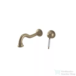   Bugnatese OXFORD falsík alatti mosdó csaptelep 23 cm-es kifolyóval,click-clack leeresztővel,belső egységgel,matt bronz 6346SCBO