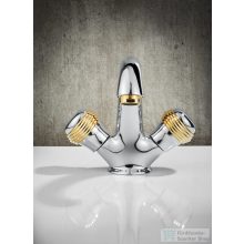   Bugnatese AXO mosdó csaptelep automata leeresztővel,króm/arany 634CRDO