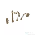 Bugnatese OXFORD 4 üléses termosztátos kádtöltő csaptelep zuhanyszettel,bronz 6358BR