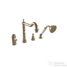   Bugnatese OXFORD 4 üléses termosztátos kádtöltő csaptelep zuhanyszettel,bronz 6358BR