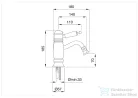 Bugnatese OXFORD Termosztátos bidet csaptelep leeresztővel króm színben 6363