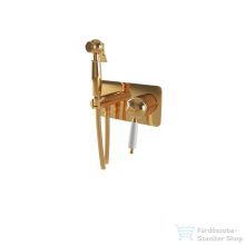   Bugnatese OXFORD falsík alatti bidet csaptelep zuhanyszettel,belső egységgel,arany 6366DO