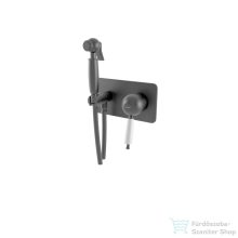   Bugnatese OXFORD falsík alatti bidet csaptelep zuhanyszettel,belső egységgel,matt fekete 6366NE