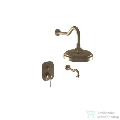 Bugnatese OXFORD falsík alatti zuhanyrendszer 20 cm-es fejzuhannyal,kádkifolyóval,bronz 6369BR