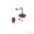 Bugnatese OXFORD falsík alatti zuhanyrendszer 20 cm-es fejzuhannyal,kádkifolyóval,rame 6369RA
