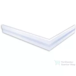   Sapho POLYSAN KARIA/VARESA 90x80 sarok előlap, bal/fehér 63812L