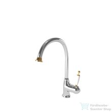   Bugnatese Oxford álló mosogató csaptelep,króm/arany 6381CRDO