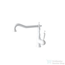   Bugnatese Oxford álló mosogató csaptelep leeresztő nélkül,matt fehér 6382BI