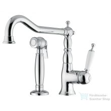   Bugnatese  OXFORD Álló mosogatócsaptelep kihúzható zuhanyfejes szettel króm színben 6384CR