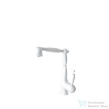   Bugnatese Oxford kihúzható fejes mosogató csaptelep,matt fehér 6388BI