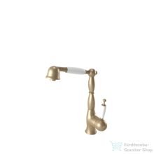   Bugnatese Oxford kihúzható fejes mosogató csaptelep,matt bronz 6388BO