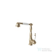   Bugnatese Oxford kihúzható fejes mosogató csaptelep,bronz 6388BR