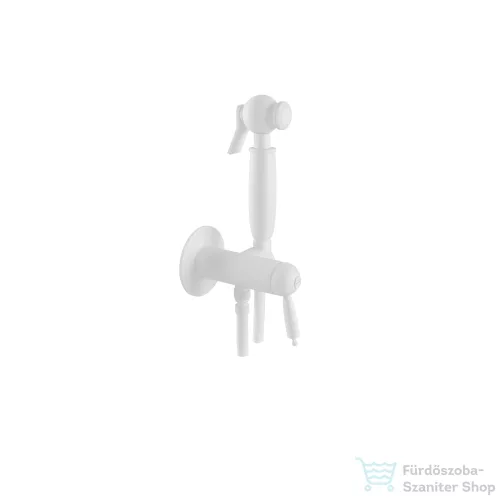 Bugnatese OXFORD falsík alatti bidet csaptelep zuhanyszettel,belső egységgel,matt fehér 6393BI