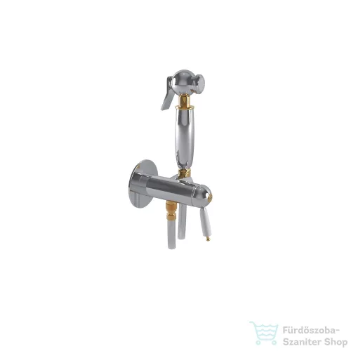 Bugnatese OXFORD falsík alatti bidet csaptelep zuhanyszettel,belső egységgel,króm/arany 6393CRDO