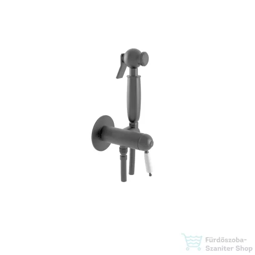 Bugnatese OXFORD falsík alatti bidet csaptelep zuhanyszettel,belső egységgel,matt fekete 6393NE