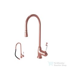   Bugnatese OXFORD kihúzható zuhanyfejes mosogató csaptelep,rame 6395RA