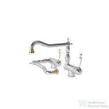   Bugnatese OXFORD lehajtható mosogató csaptelep,króm/arany 6396CRDO