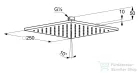 Kludi A-QA fejzuhany 250mm 6442505-00