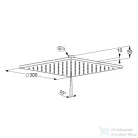 Kludi A-QA fejzuhany 300*300 mm, króm 6443005-00WR9