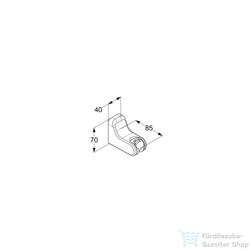 Kludi FRESHLINE kézizuhany tartó, króm 6455205-00