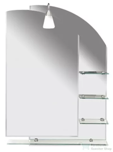 AQUALINE WEGA Tükör polccal, 65x90cm (65028)