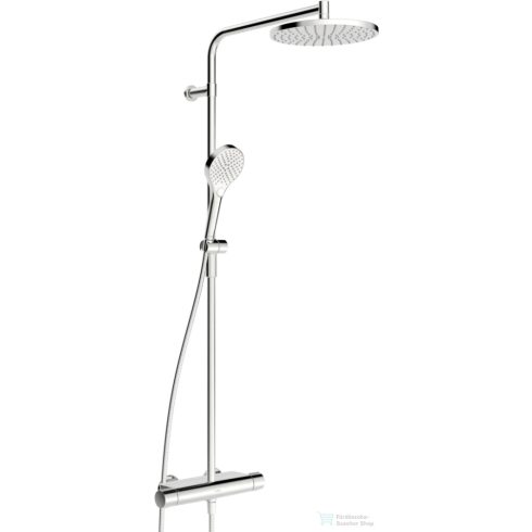 Hansa Hansaviva termosztátos zuhanyrendszer 25 cm-es esőztetővel és zuhanyszettel,króm 65159201