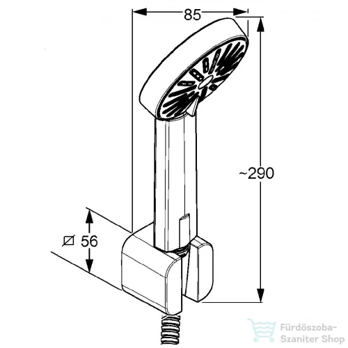 Kludi A-QA 1s zuhanyszett 6565005-00