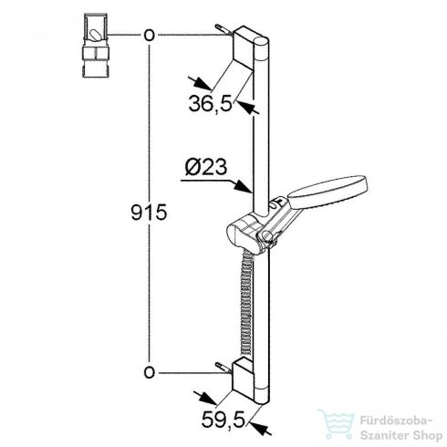 Kludi A-QA 3s zuhanygarnitúra 6574005-00