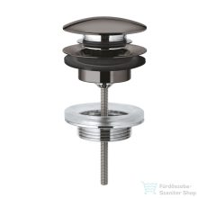   Grohe leeresztő szett push-open (túlfolyós mosdókagylóhoz),Hard Graphite 65807A00