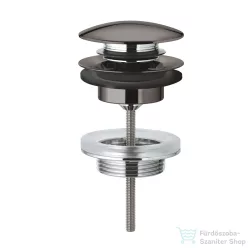   Grohe leeresztő szett push-open (túlfolyós mosdókagylóhoz),Hard Graphite 65807A00