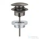 Grohe leeresztő szett push-open (túlfolyós mosdókagylóhoz), szálcsiszolt grafit 65807AL0