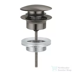   Grohe leeresztő szett push-open (túlfolyós mosdókagylóhoz), szálcsiszolt grafit 65807AL0