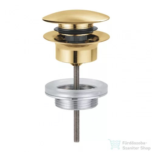 Grohe leeresztő szett push-open (túlfolyós mosdókagylóhoz),szálcsiszolt cool sunrise 65807GN0