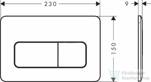Hansgrohe iFRAME ORIGINAL Q dual nyomólap, matt fehér 66001700